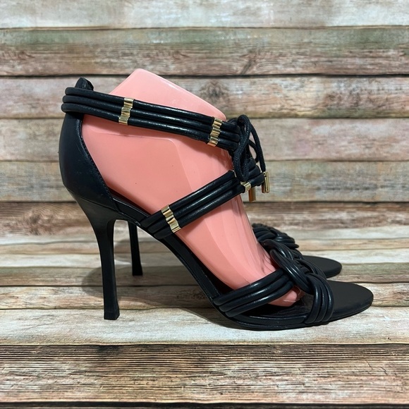 Tory Burch Black Strappy Heels - Picture 4 of 8